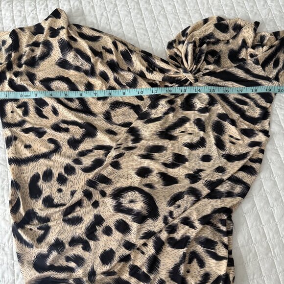 Marisa Kenson Collection Leopard Print Midi Dress Medium - Picture 6 of 7